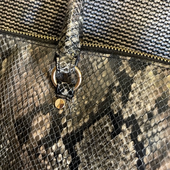 Victoria's Secret Snakeskin Satchel with Gold Chain - Picture 5 of 13